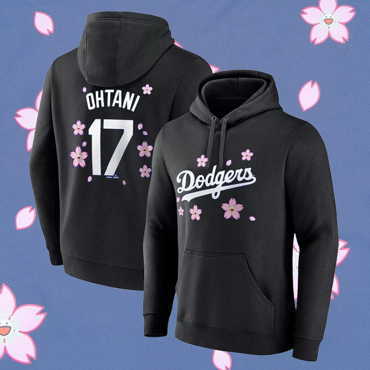 Men Los Angeles Dodgers #17 Ohtani black MLB 2025 Hoodie->los angeles dodgers->MLB Jersey